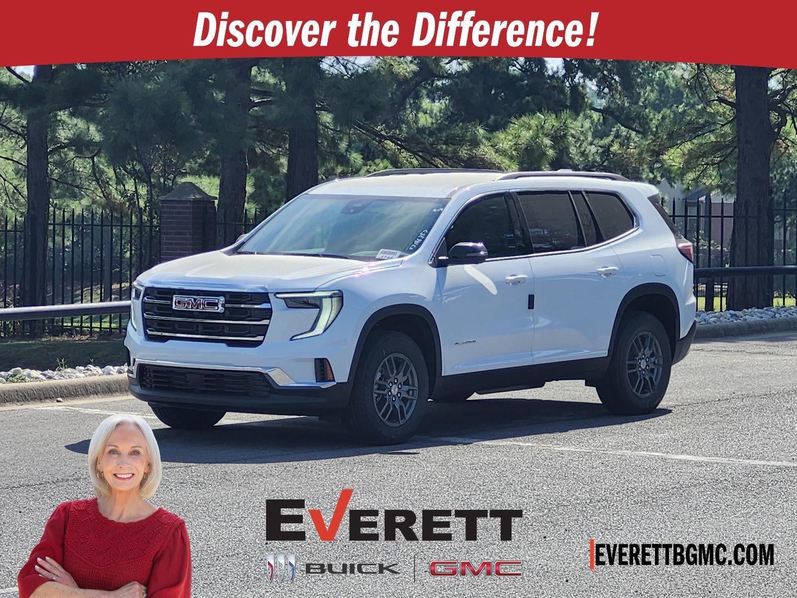 Summit White 2027 GMC Acadia SUV / Crossover Front-Wheel Drive Automatic