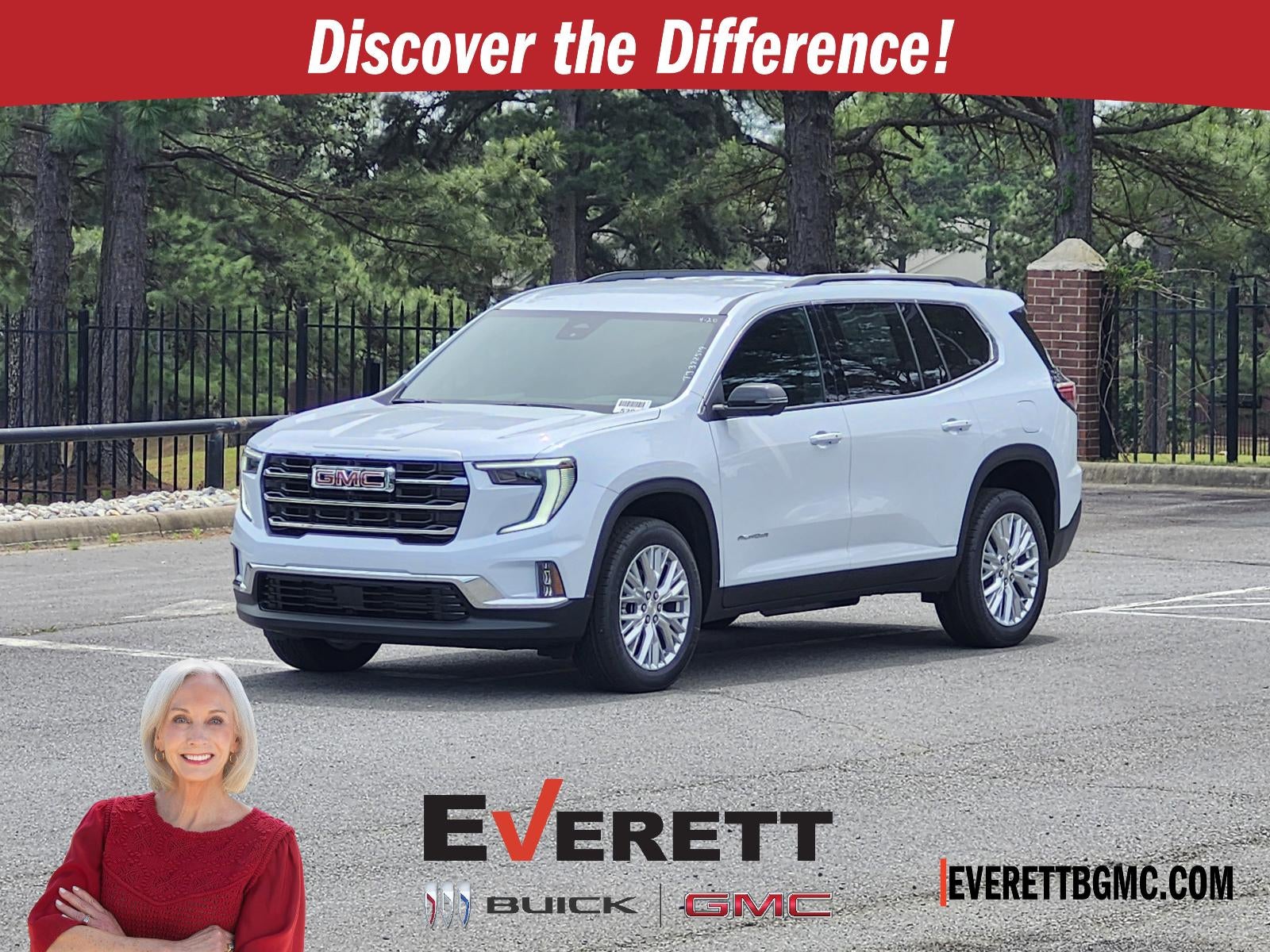 Glacier White Tricoat 2026 GMC Acadia SUV / Crossover Front-Wheel Drive Automatic
