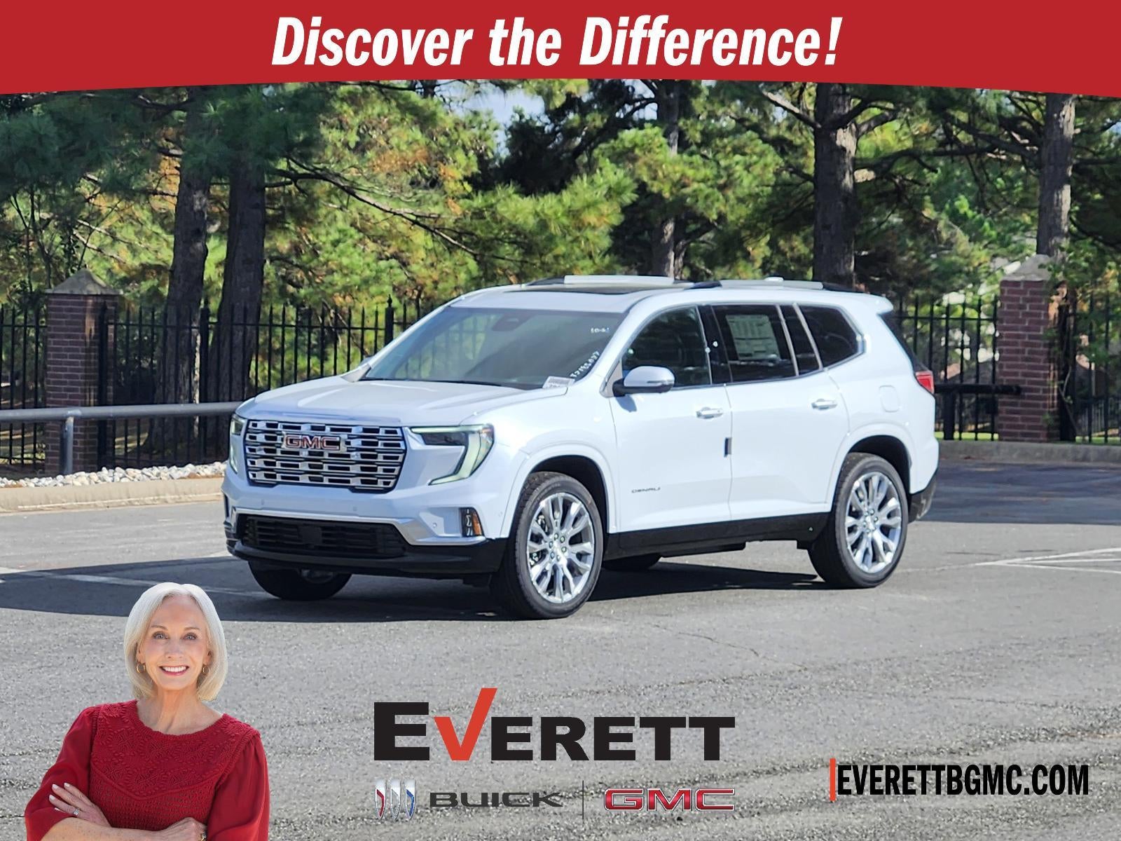 Glacier White Tricoat 2026 GMC Acadia SUV / Crossover Front-Wheel Drive Automatic