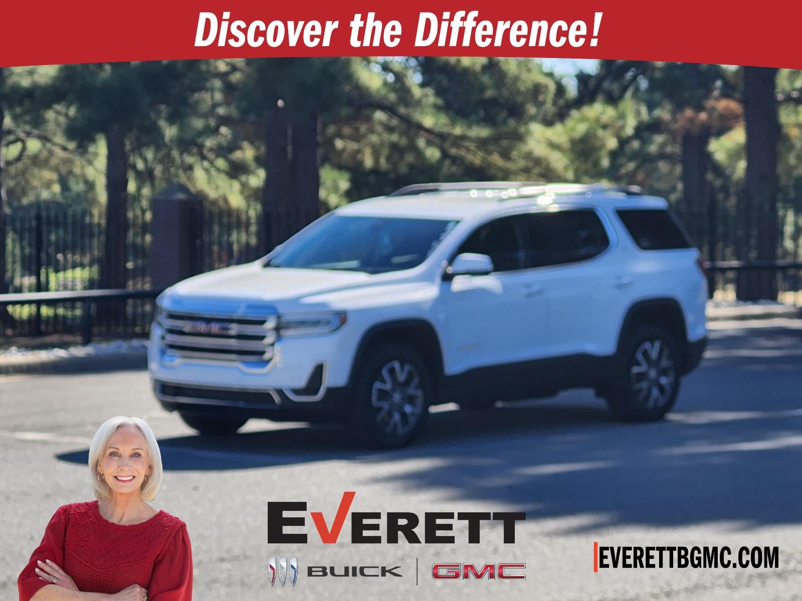 Summit White 2023 GMC Acadia SUV / Crossover Front-Wheel Drive Automatic
