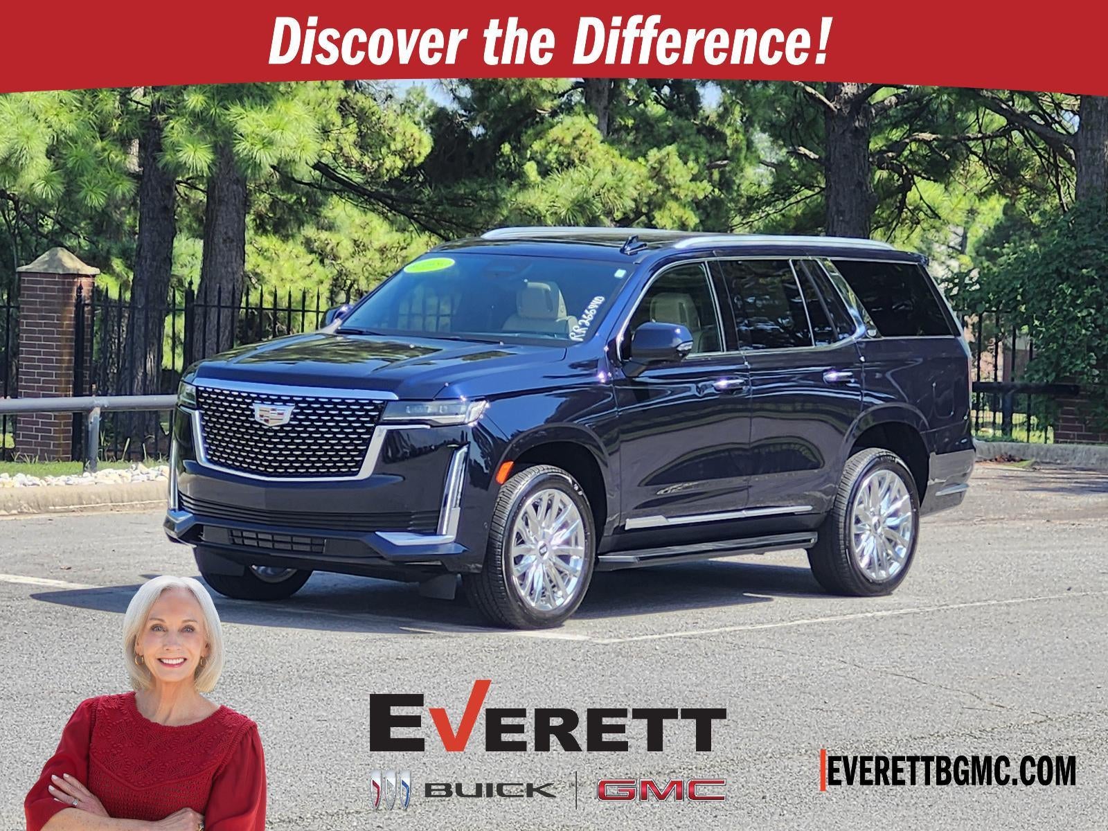 Dark Moon Blue Metallic 2024 Cadillac Escalade SUV / Crossover Four-Wheel Drive Automatic