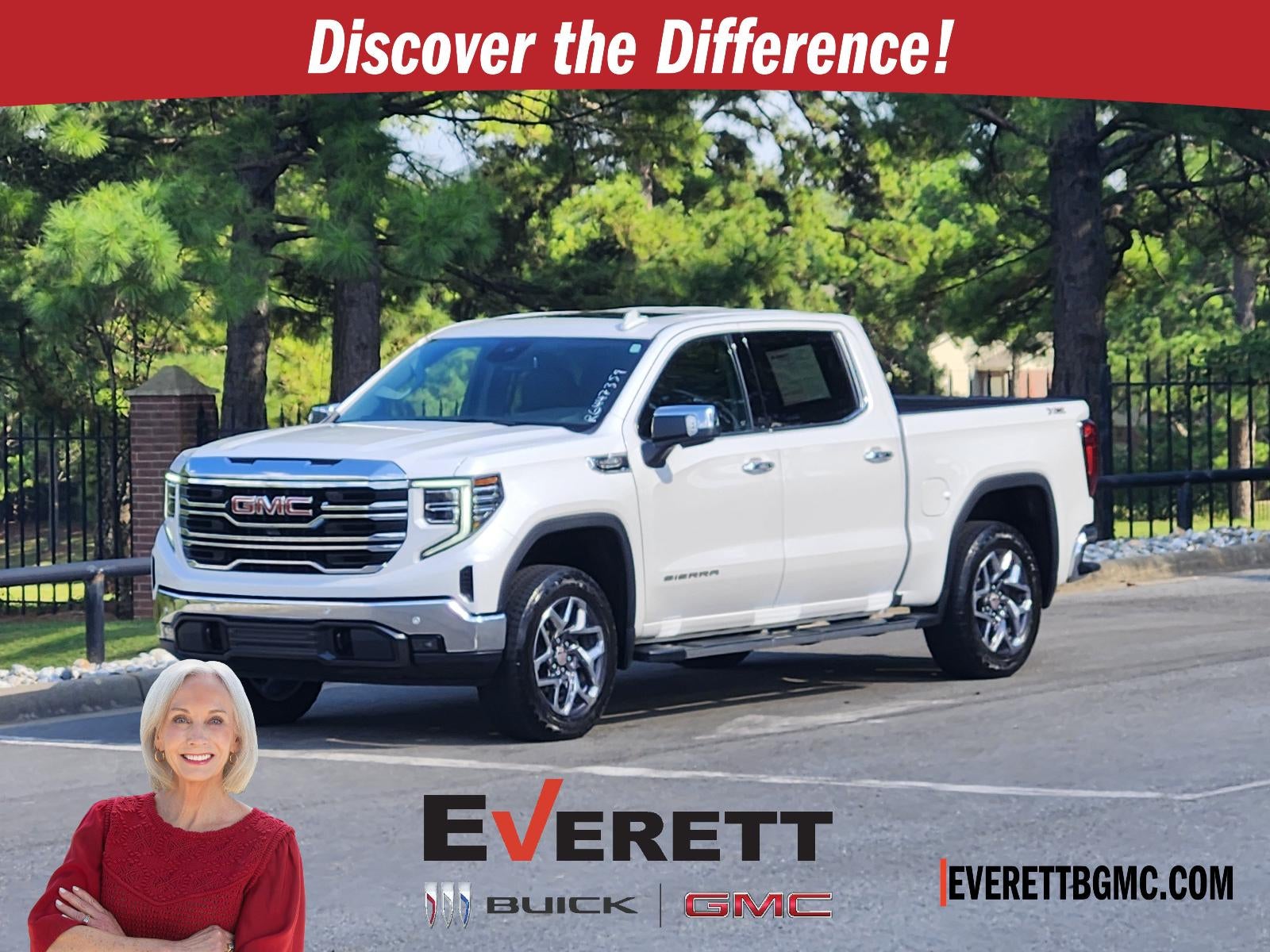 White Frost Tricoat 2024 GMC Sierra 1500 Pickup Truck Four-Wheel Drive Automatic