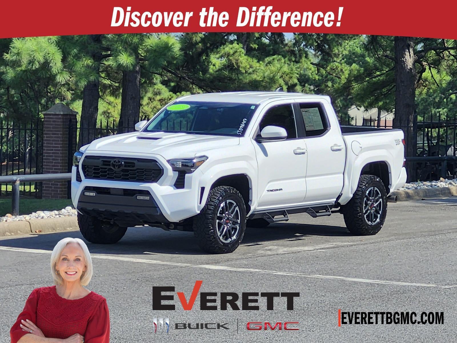White 2025 Toyota Tacoma Pickup Truck Four-Wheel Drive 
