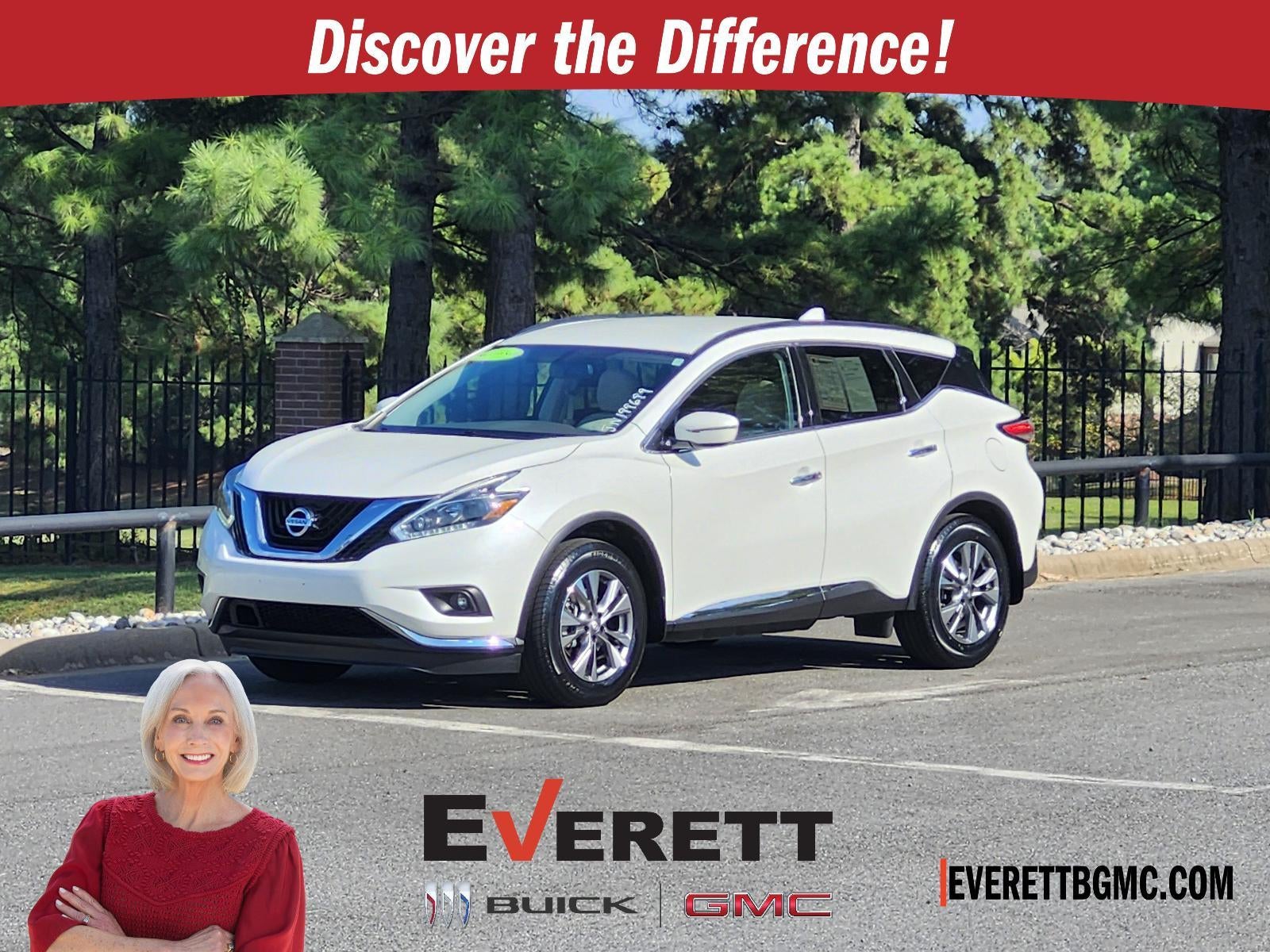 Pearl White 2018 Nissan Murano SUV / Crossover Front-Wheel Drive 