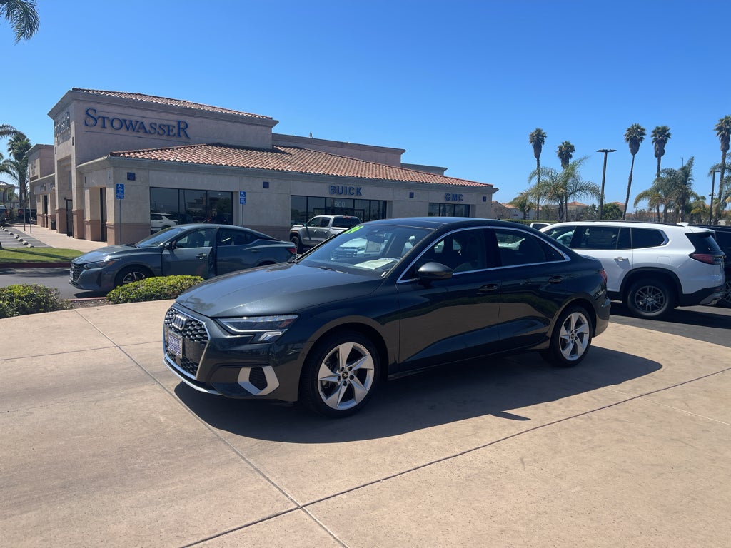 Gray 2024 Audi A3 Sedan Front-Wheel Drive Automatic