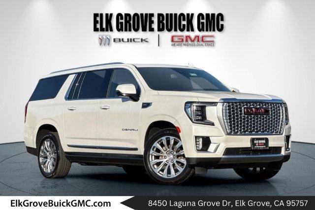 White Frost Tricoat 2023 GMC Yukon XL SUV / Crossover Four-Wheel Drive Automatic