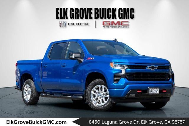Glacier Blue Metallic 2022 Chevrolet Silverado 1500 Pickup Truck Four-Wheel Drive Automatic