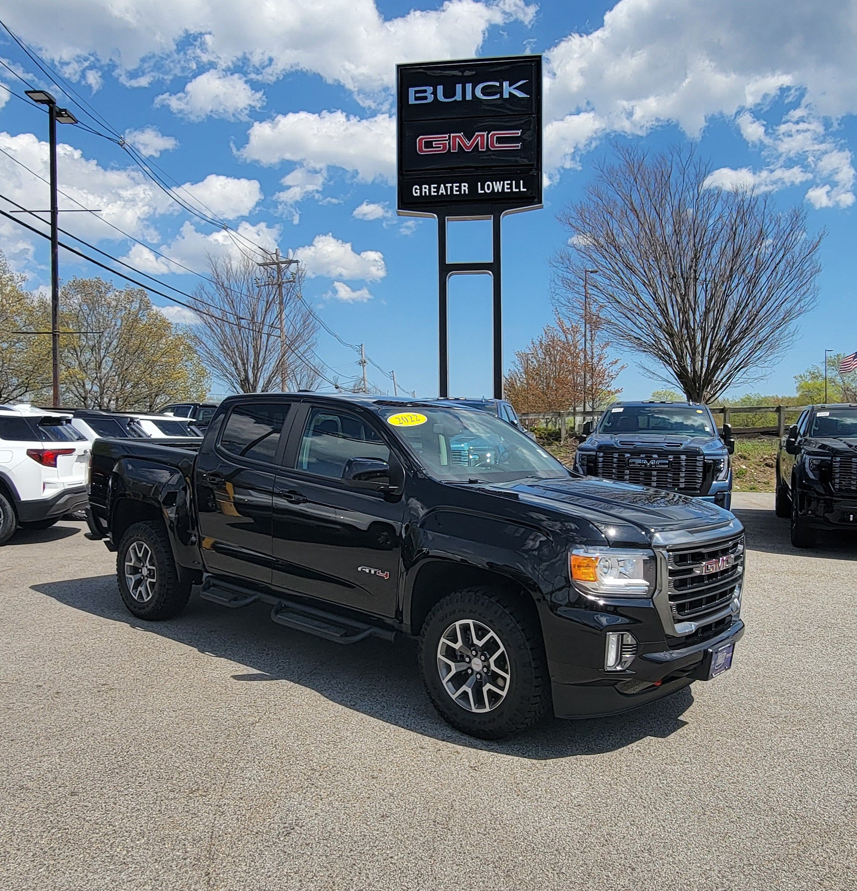 Onyx Black 2022 GMC Canyon Pickup Truck Four-Wheel Drive Automatic