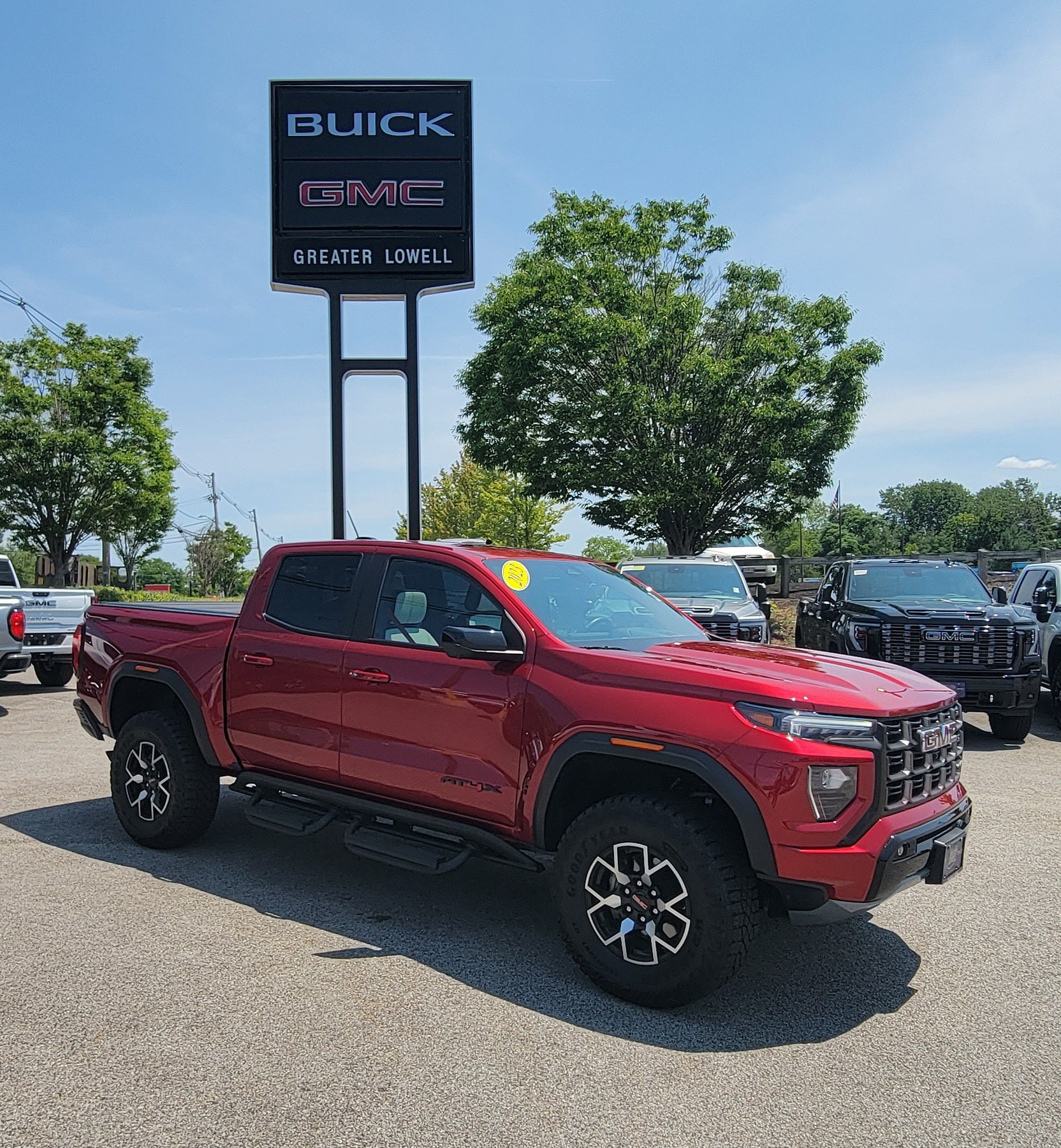 Volcanic Red Tintcoat 2023 GMC Canyon Pickup Truck Four-Wheel Drive Automatic