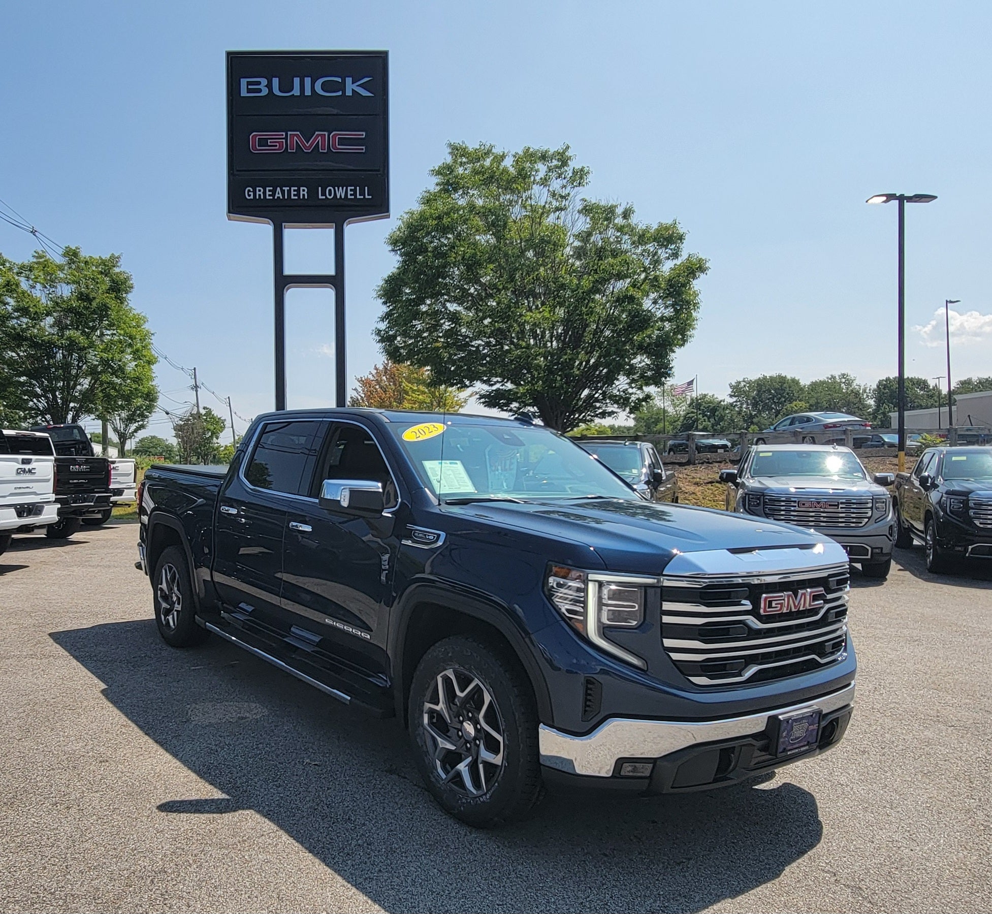Pacific Blue Metallic 2023 GMC Sierra 1500 Pickup Truck Four-Wheel Drive Automatic