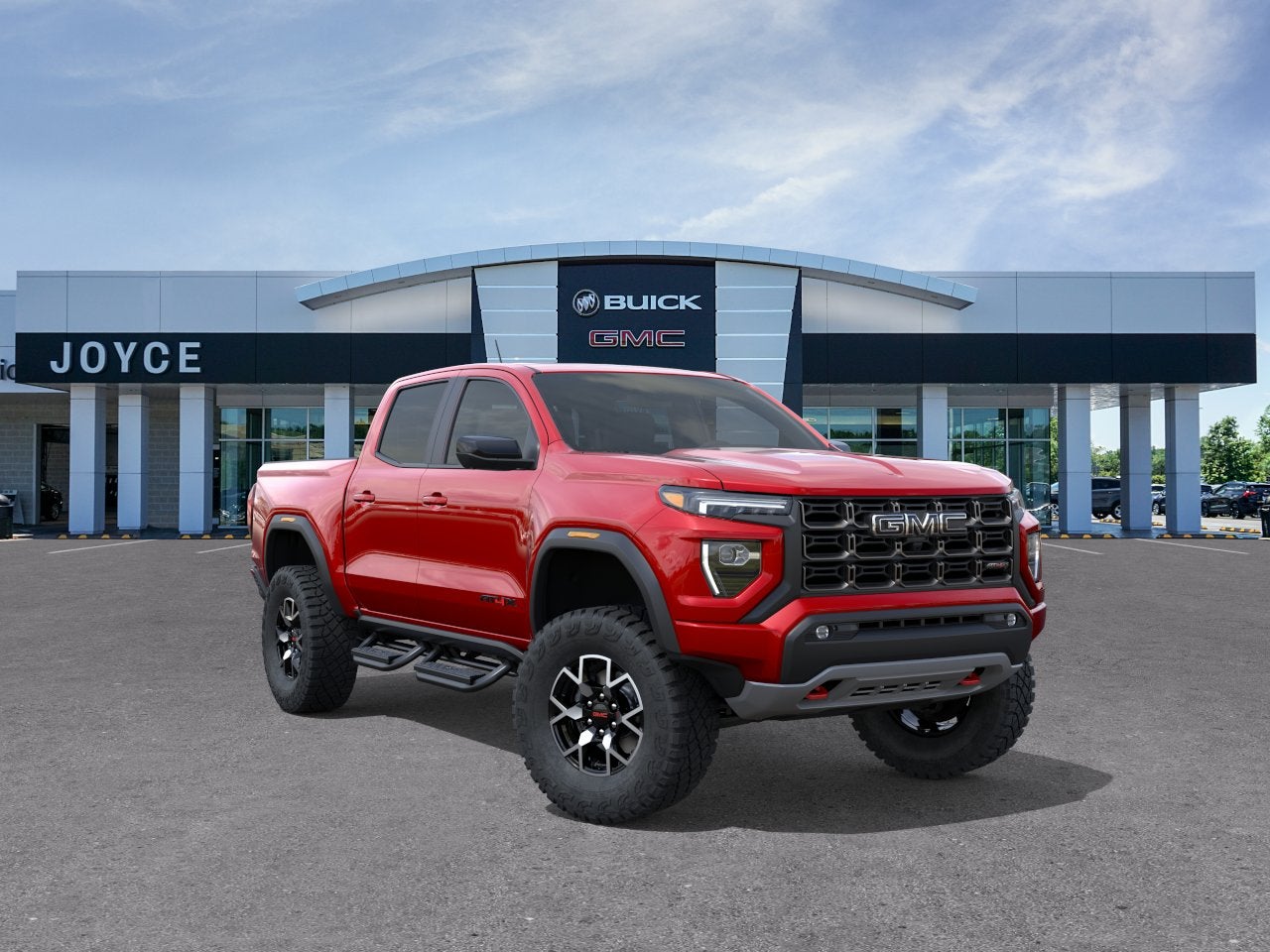 Volcanic Red Tintcoat 2026 GMC Canyon Pickup Truck Four-Wheel Drive Automatic
