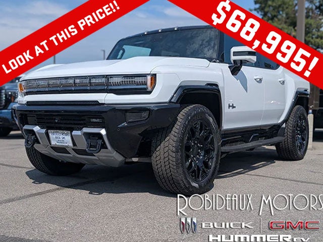 Interstellar White 2024 GMC Hummer EV SUV 2X AWD SUV / Crossover All-Wheel Drive Automatic