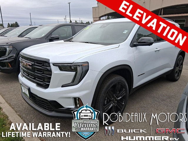 Glacier White Tricoat 2026 GMC Acadia SUV / Crossover Four-Wheel Drive Automatic