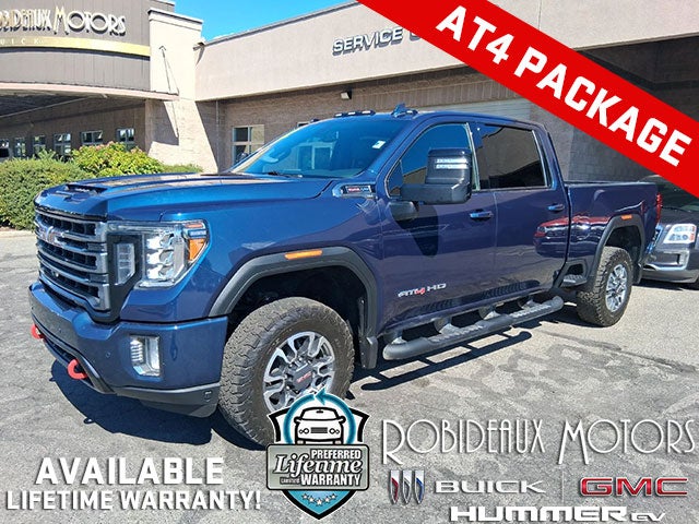 Pacific Blue Metallic 2022 GMC Sierra 2500HD Pickup Truck Four-Wheel Drive Automatic