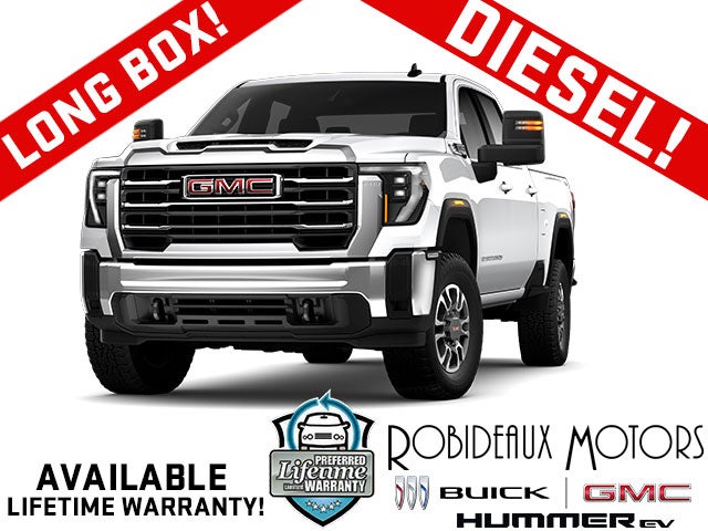 Summit White 2024 GMC Sierra 3500HD Pickup Truck Four-Wheel Drive Automatic