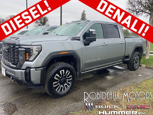 Sterling Metallic 2024 GMC Sierra 2500HD Denali Ultimate Crew Cab 4WD Pickup Truck Four-Wheel Drive Automatic