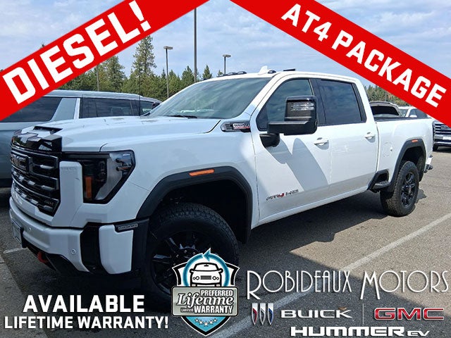 Summit White 2026 GMC Sierra 2500HD Pickup Truck Four-Wheel Drive Automatic