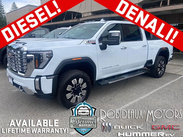 Glacier White Tricoat 2026 GMC Sierra 2500HD Pickup Truck Four-Wheel Drive Automatic