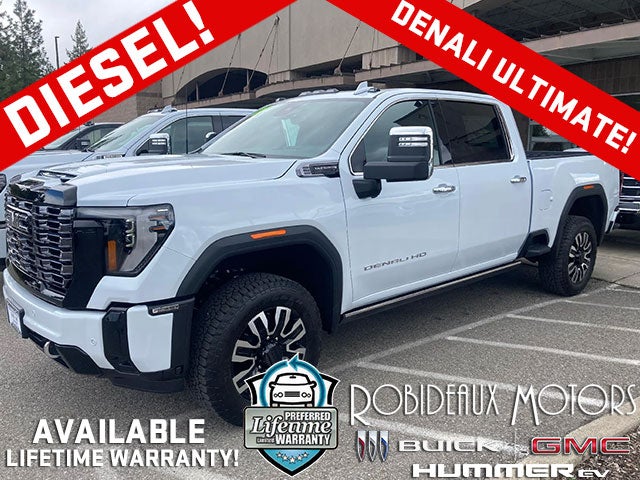 Glacier White Tricoat 2026 GMC Sierra 2500HD Pickup Truck Four-Wheel Drive Automatic
