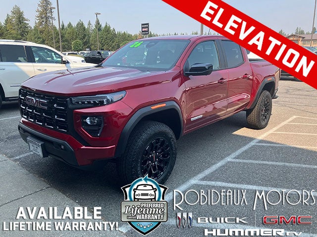 Volcanic Red Tintcoat 2026 GMC Canyon Elevation Crew Cab 4WD Pickup Truck Four-Wheel Drive Automatic