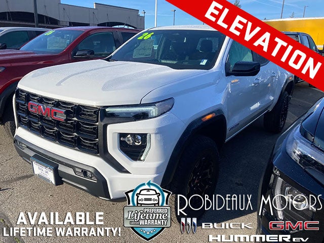 Summit White 2026 GMC Canyon Pickup Truck Four-Wheel Drive Automatic