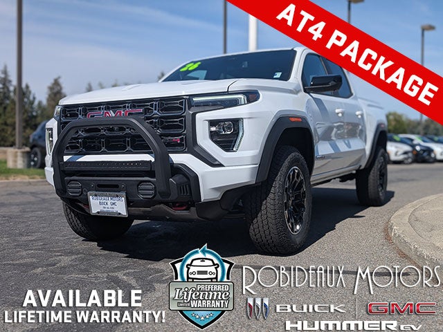 Summit White 2026 GMC Canyon Pickup Truck Four-Wheel Drive Automatic