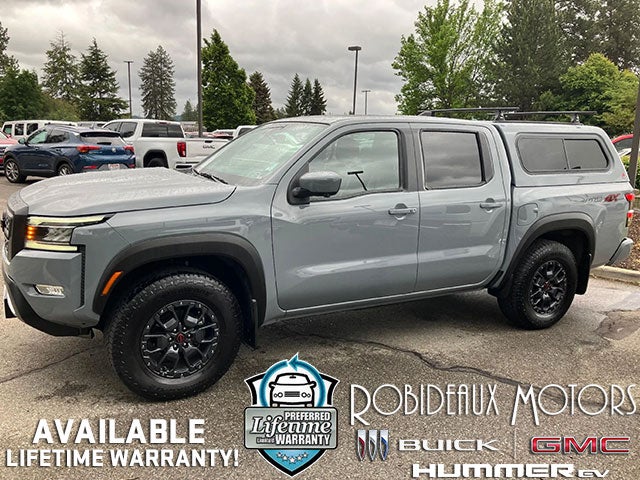 Silver 2024 Nissan Frontier PRO-4X Crew Cab 4WD Pickup Truck Four-Wheel Drive Automatic