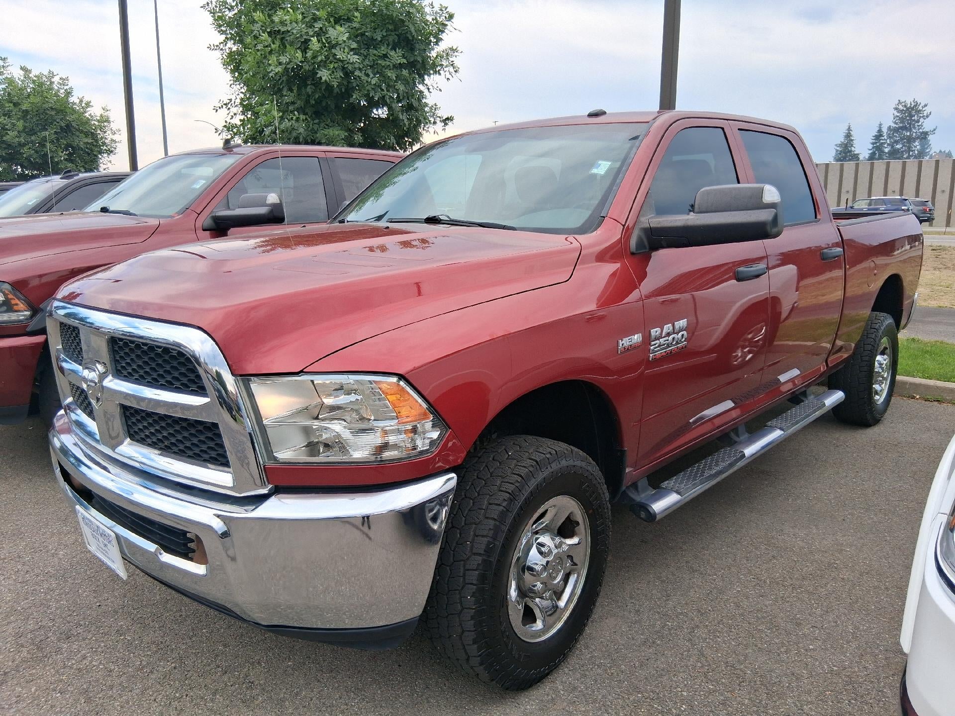 Red 2013 RAM 2500 Pickup Truck Four-Wheel Drive 