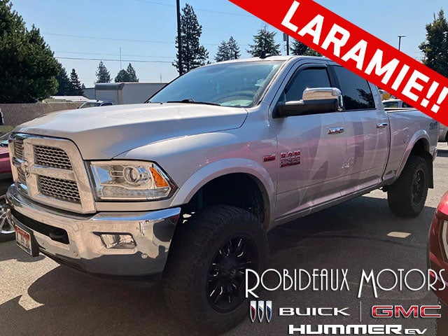 Silver 2018 RAM 2500 Laramie Crew Cab 4WD Pickup Truck Four-Wheel Drive 