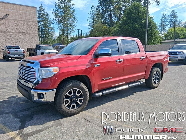 Red 2017 Toyota Tundra Pickup Truck Four-Wheel Drive Automatic