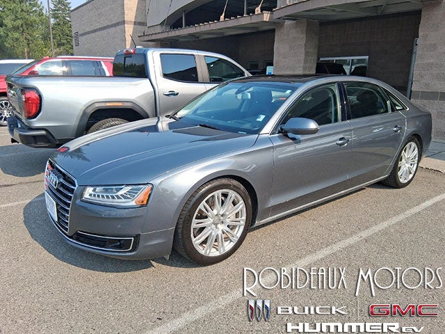 Silver 2015 Audi A8 Sedan All-Wheel Drive Automatic