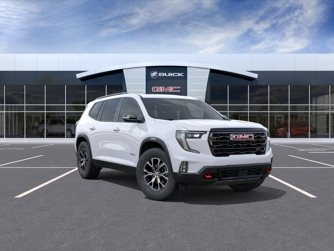 Summit White 2026 GMC Acadia SUV / Crossover Four-Wheel Drive Automatic