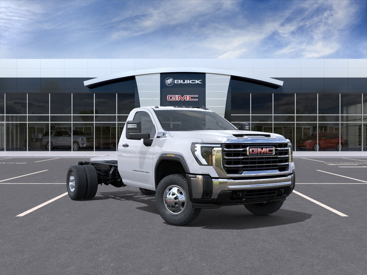 Summit White 2026 GMC Sierra 3500HD Chassis Pickup Truck 4X2 Automatic