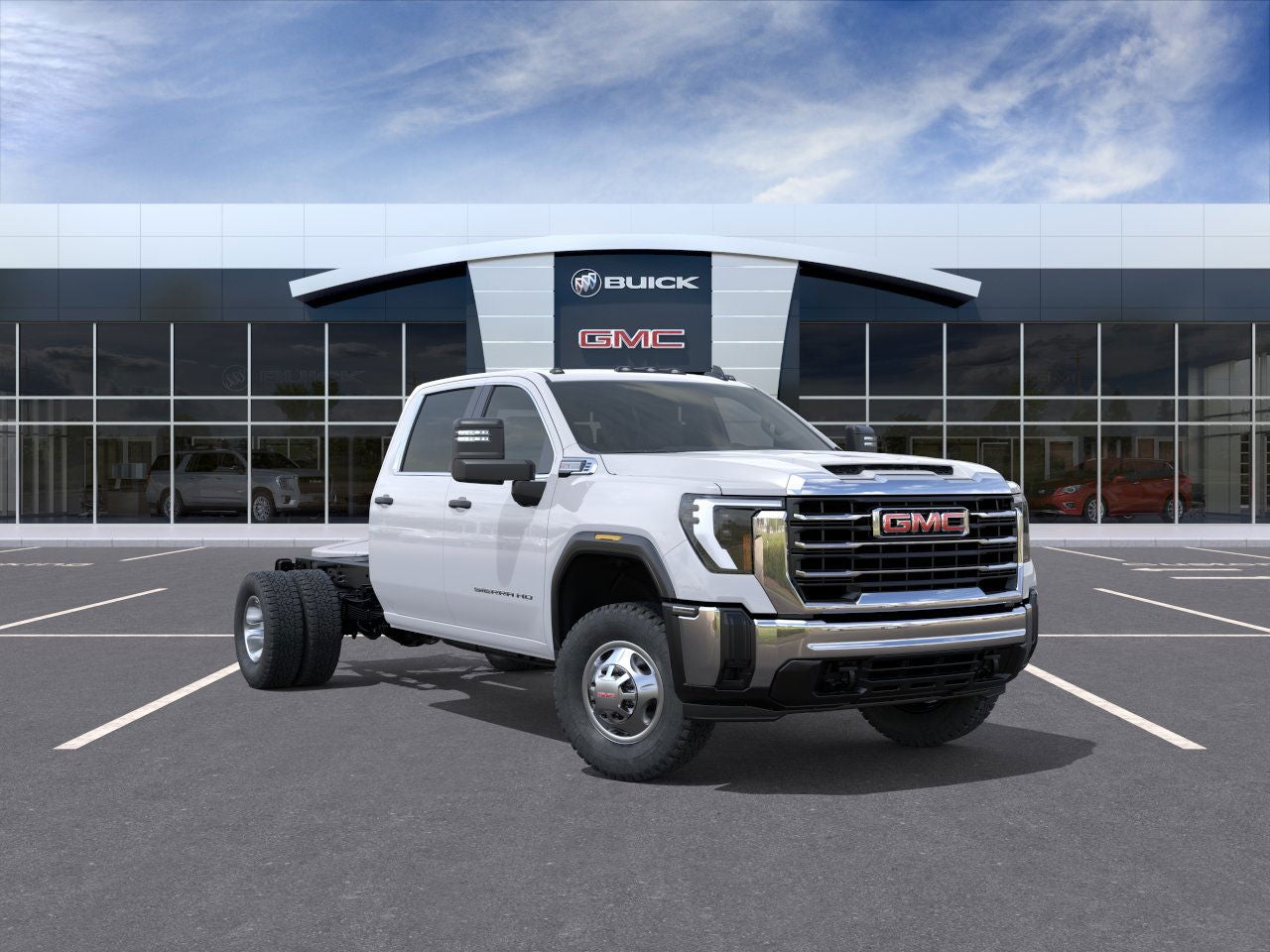 Summit White 2026 GMC Sierra 3500HD Chassis Pickup Truck 4X2 Automatic