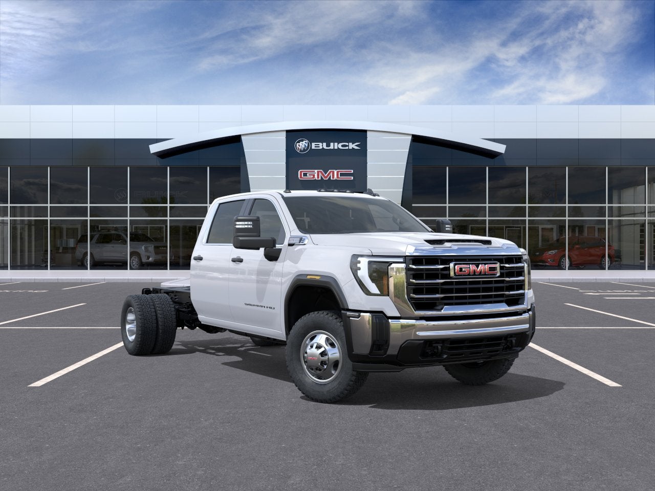 Summit White 2026 GMC Sierra 3500HD Chassis Pickup Truck 4X2 Automatic
