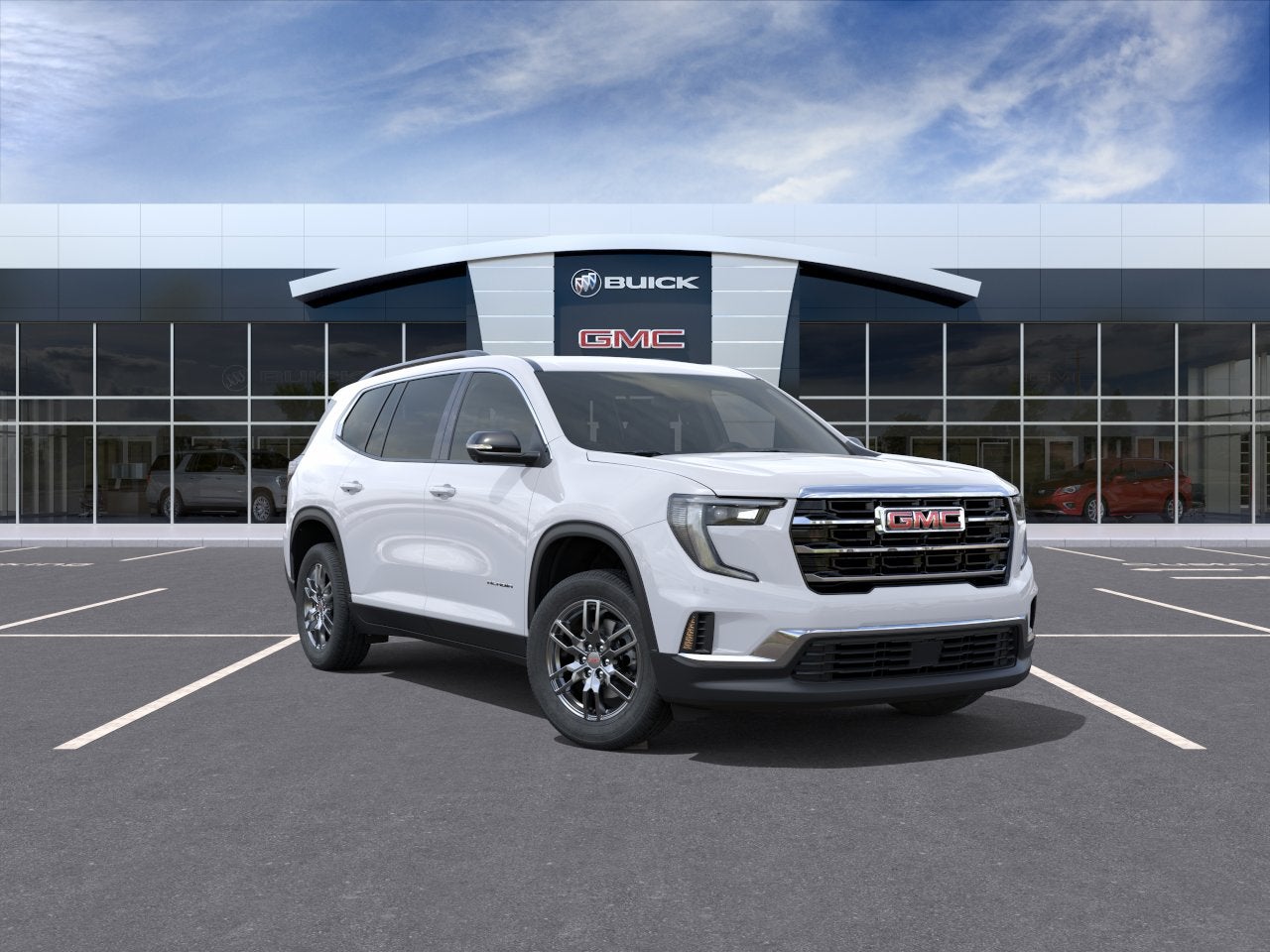 Summit White 2026 GMC Acadia SUV / Crossover Front-Wheel Drive Automatic