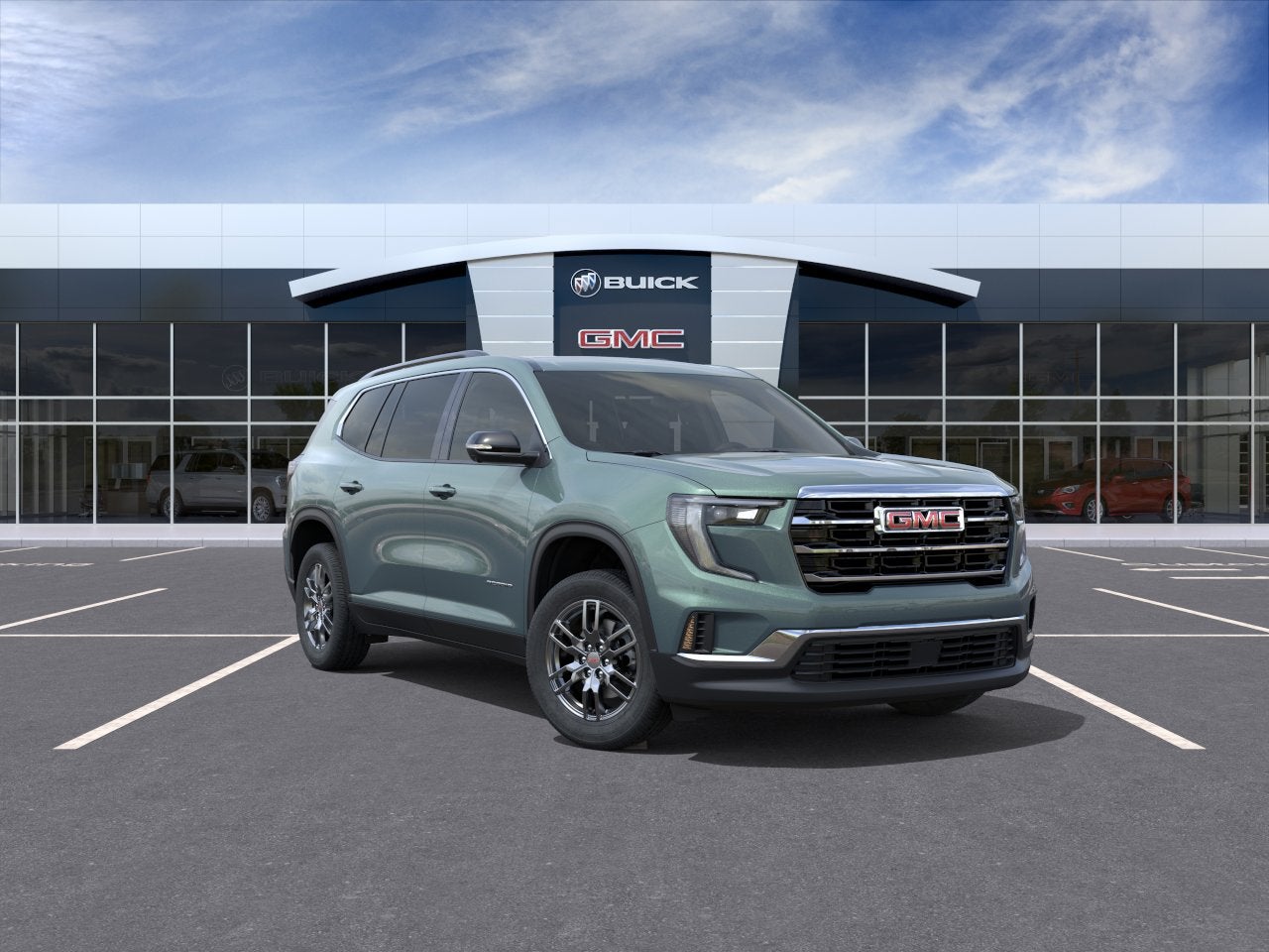 Trailstone Green Metallic 2027 GMC Acadia SUV / Crossover Front-Wheel Drive Automatic