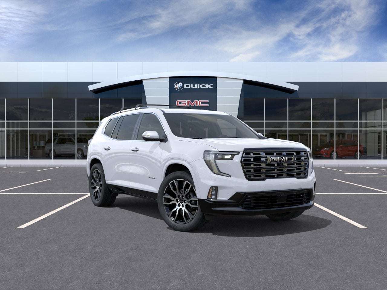 Glacier White Tricoat 2026 GMC Acadia SUV / Crossover Front-Wheel Drive Automatic