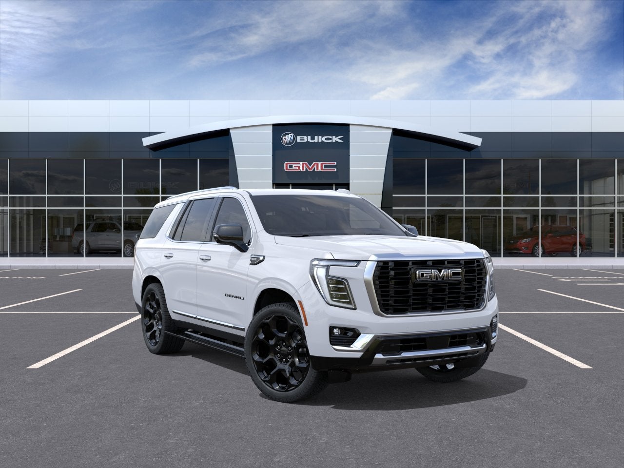 Glacier White Tricoat 2026 GMC Yukon SUV / Crossover Four-Wheel Drive Automatic