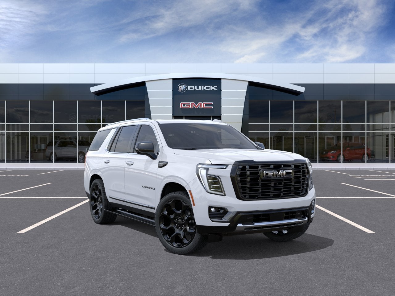 Glacier White Tricoat 2026 GMC Yukon SUV / Crossover Four-Wheel Drive Automatic