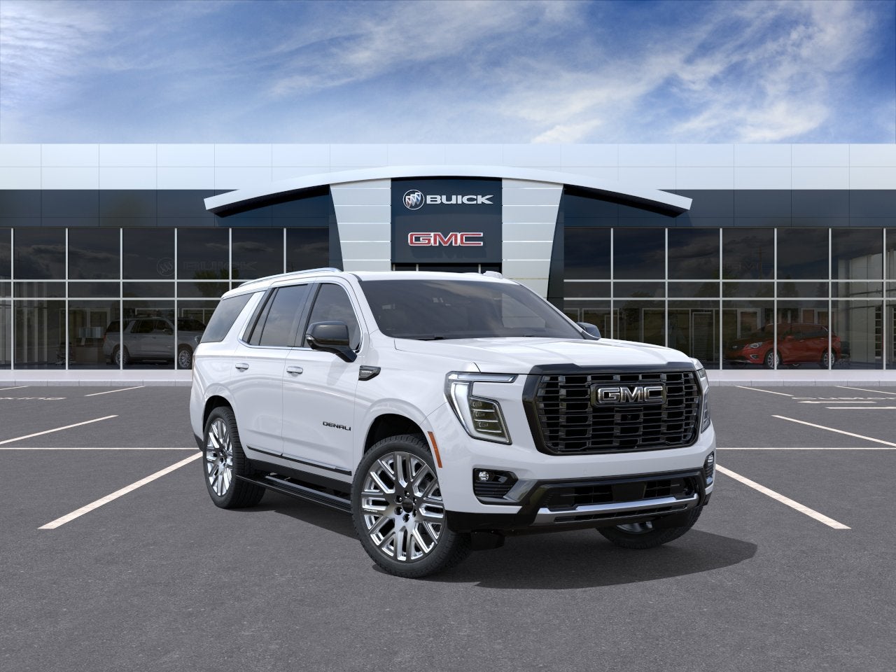 Glacier White Tricoat 2026 GMC Yukon SUV / Crossover Four-Wheel Drive Automatic