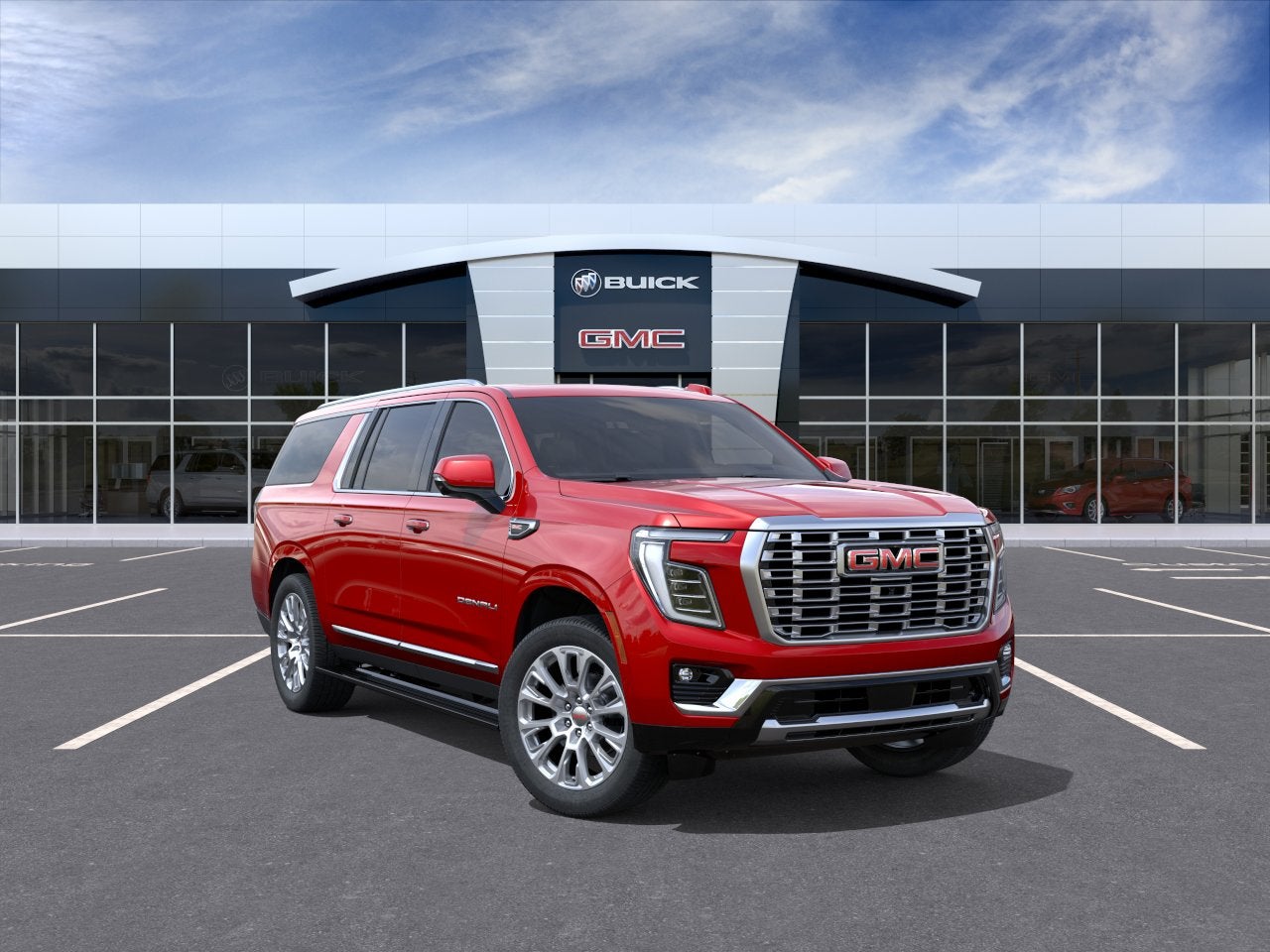 Volcanic Red Tintcoat 2026 GMC Yukon XL SUV / Crossover Four-Wheel Drive Automatic