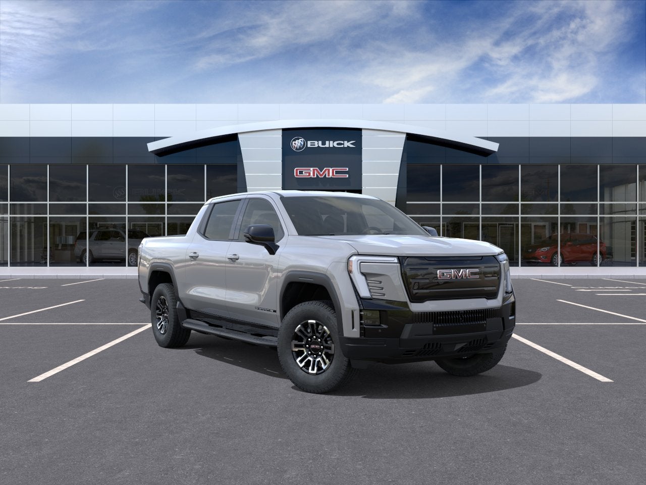 Thunderstorm Gray 2026 GMC Sierra EV Pickup Truck All-Wheel Drive Automatic