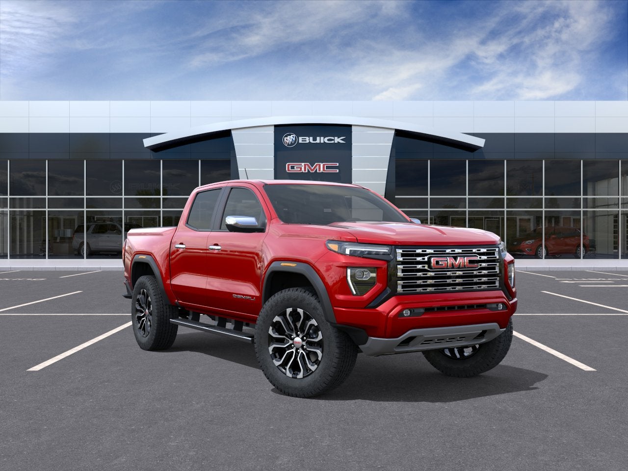 Volcanic Red Tintcoat 2026 GMC Canyon Pickup Truck Four-Wheel Drive Automatic