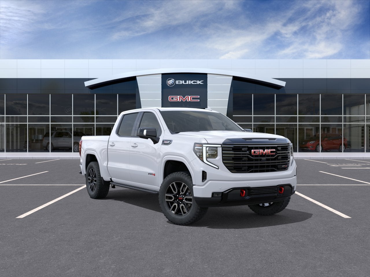 Summit White 2026 GMC Sierra 1500 Pickup Truck Four-Wheel Drive Automatic