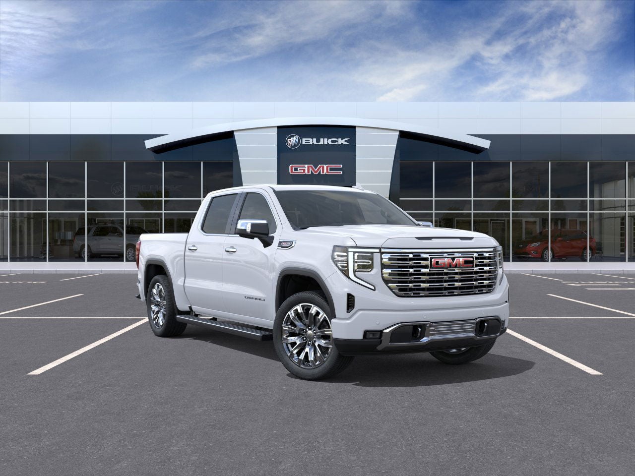 Glacier White Tricoat 2026 GMC Sierra 1500 Pickup Truck Four-Wheel Drive Automatic
