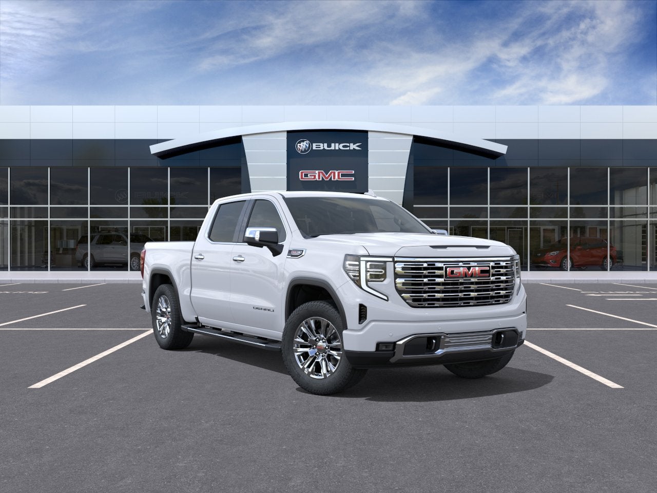 Glacier White Tricoat 2026 GMC Sierra 1500 Pickup Truck Four-Wheel Drive Automatic