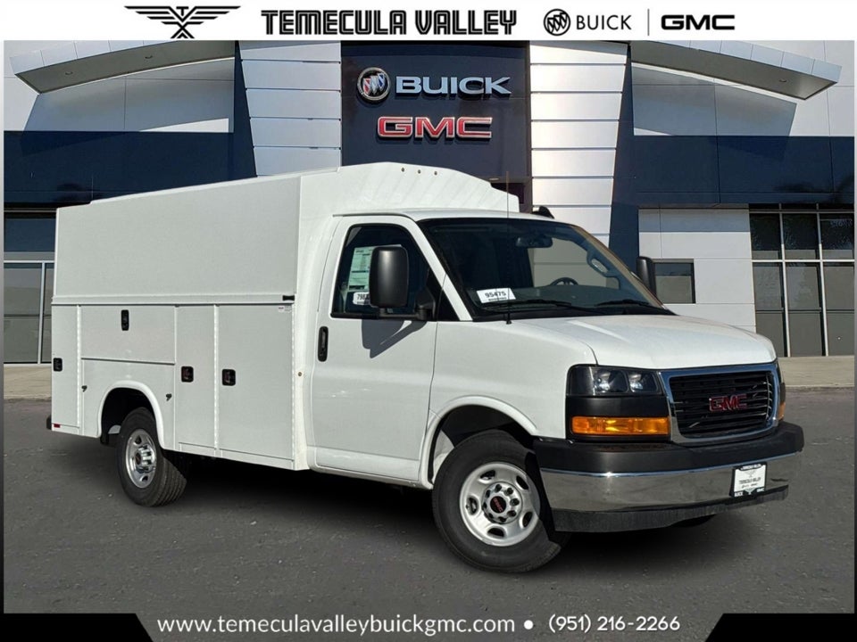 Summit White 2025 GMC Savana Chassis Van Rear-Wheel Drive Automatic
