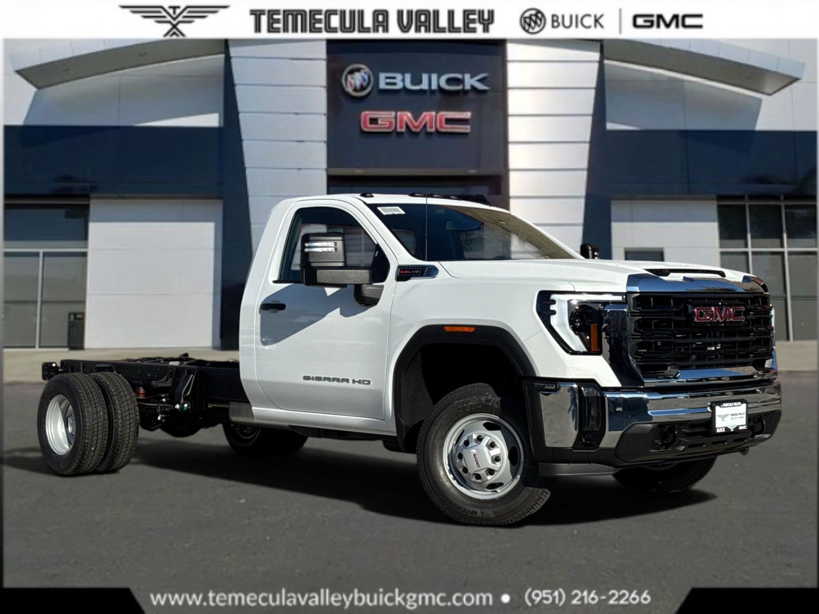 Summit White 2026 GMC Sierra 3500HD Chassis Pickup Truck 4X2 Automatic