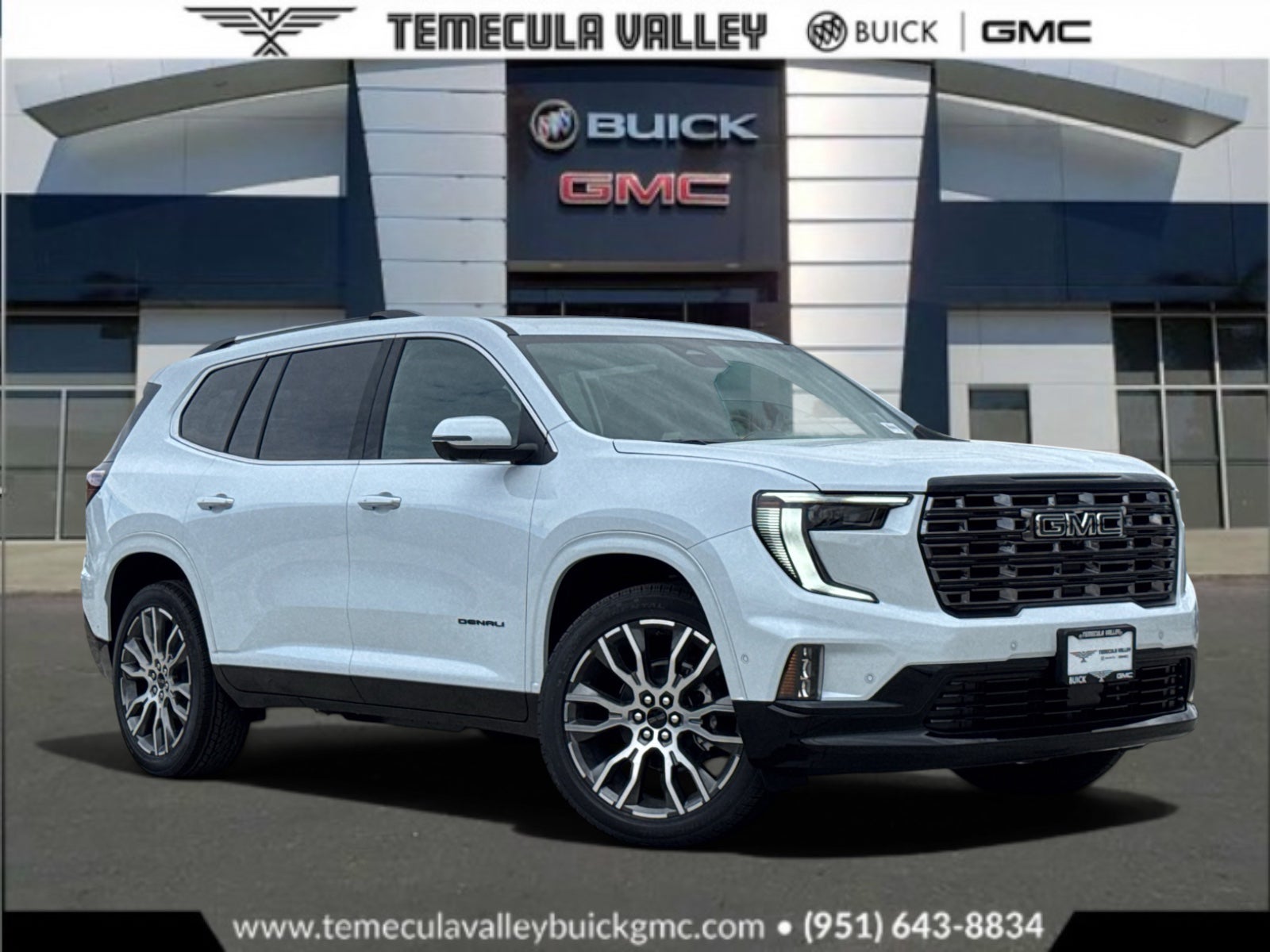 Glacier White Tricoat 2026 GMC Acadia SUV / Crossover Four-Wheel Drive Automatic